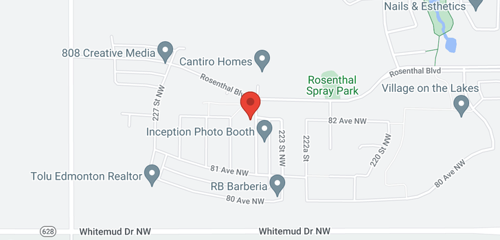 map of 8184 224 ST NW